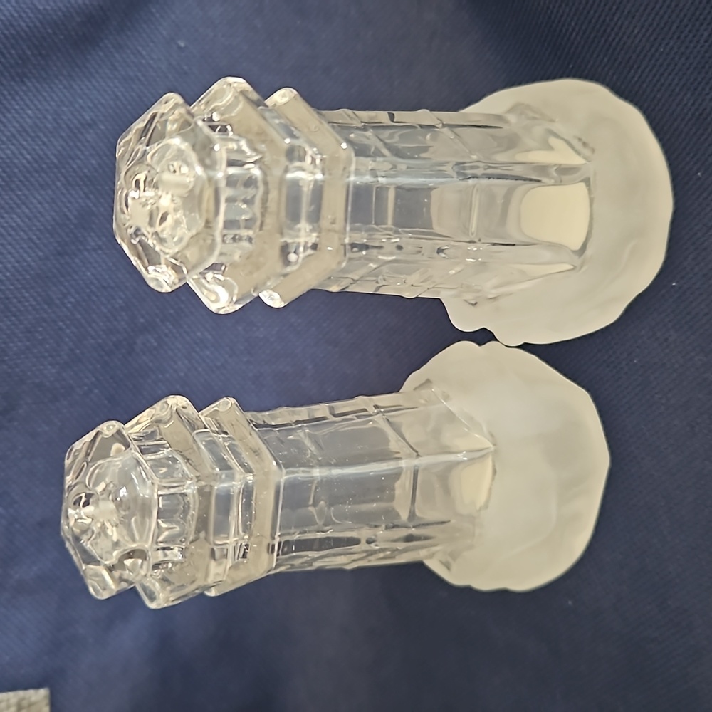 Lenox crystal lighthouse salt and pepper shaker set